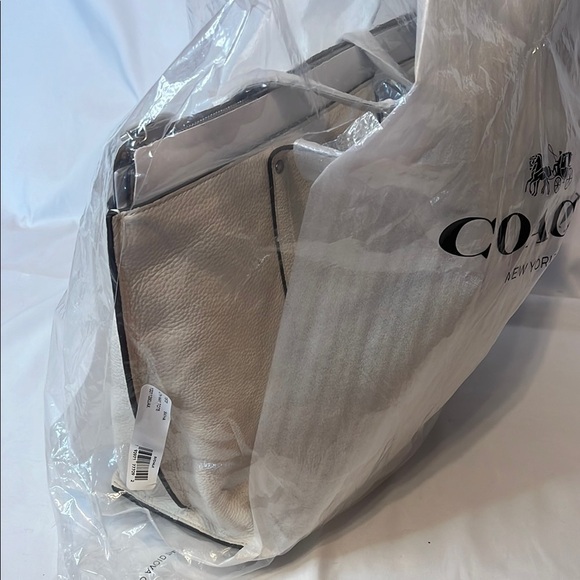 Coach “May” Tote cream&tan silver hrdw
never used! NWT pkg remove for pics - Picture 5 of 9